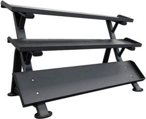 HEX 3-Tier Dumbbell Rack (Holds 15 Pairs)